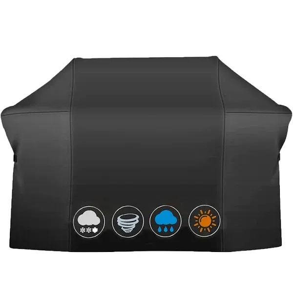 75 Inch Grill Cover, Heavy Duty Waterproof Barbecue Gas Grill Cover, Fits Grills of Weber Summit 600, Char-Broil Nexgrill Brinkmann and More, Windproof BBQ Cover.