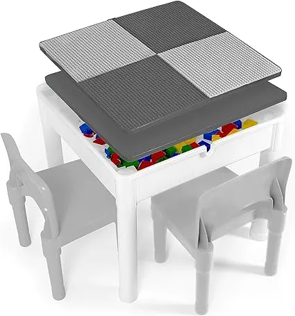 Play Platoon 5 in 1 Kids Sensory Activity Table and Chair Set