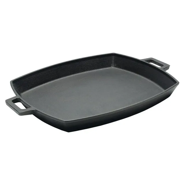 Bayou Classic 14 x 12-in Shallow Cast Iron Pan