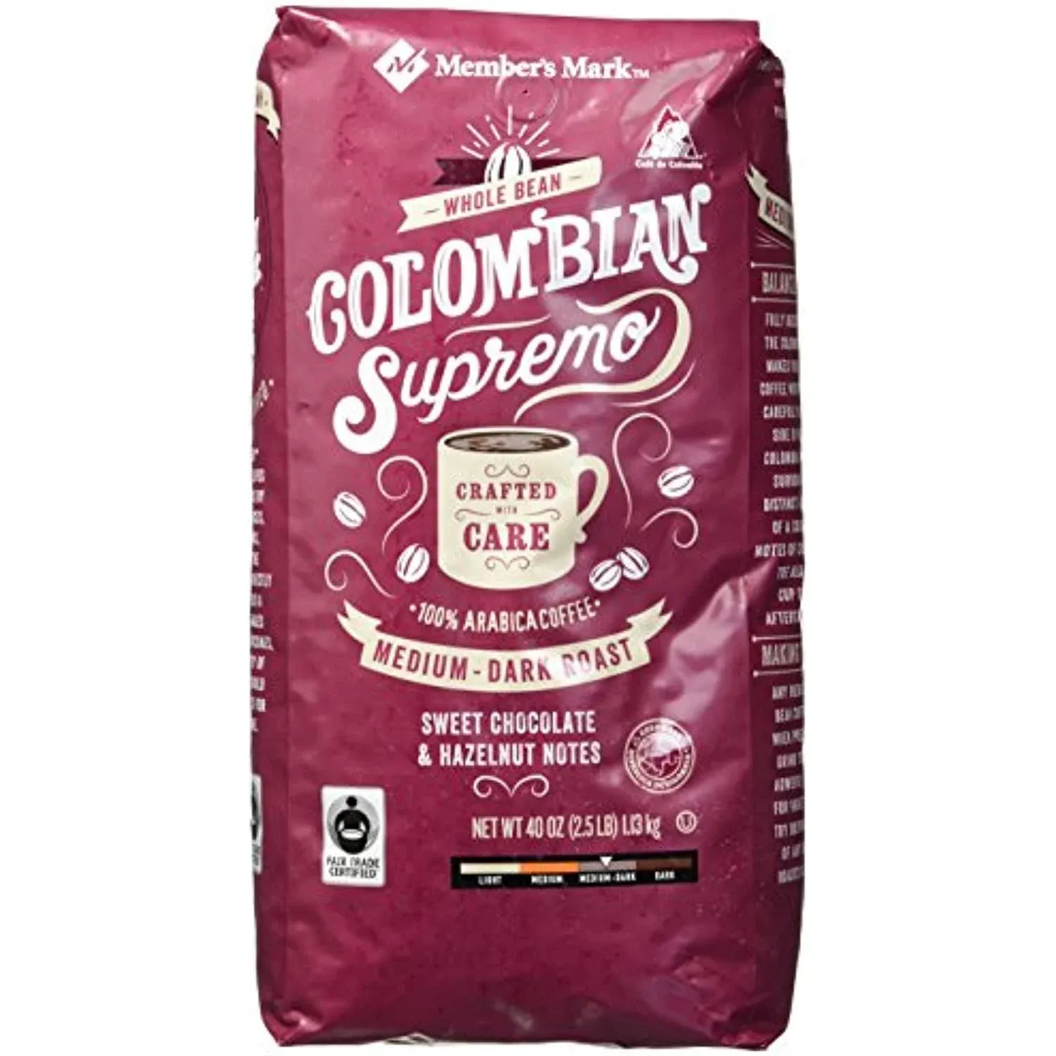 Member's Mark Colombian Supremo Whole Bean Coffee