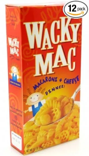 (12 pack) Wacky Mac Macaroni & Cheese, 5.5-Ounce Box