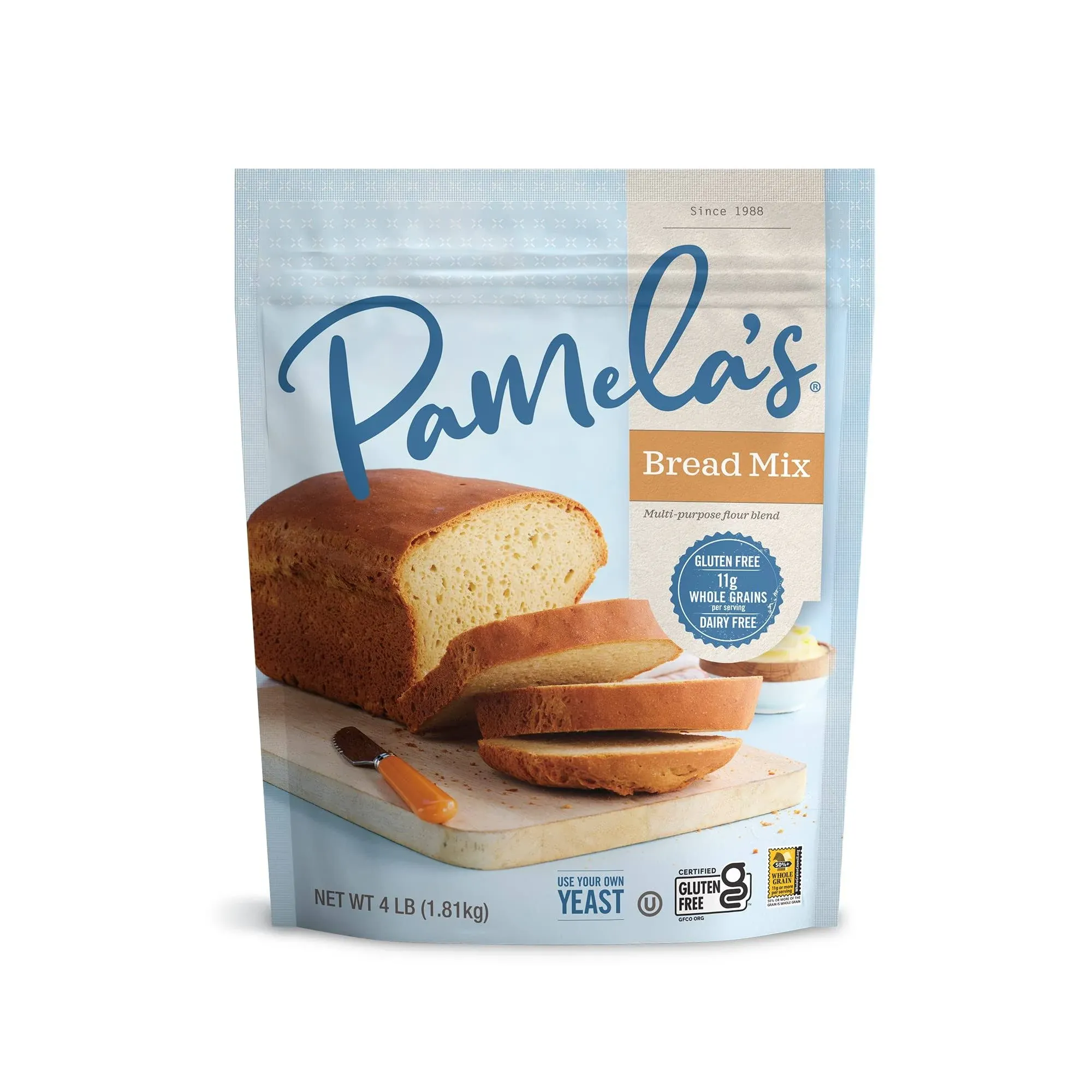 Pamelas Mix Bread & Flour Blnd GF 4 lb Pack of 3