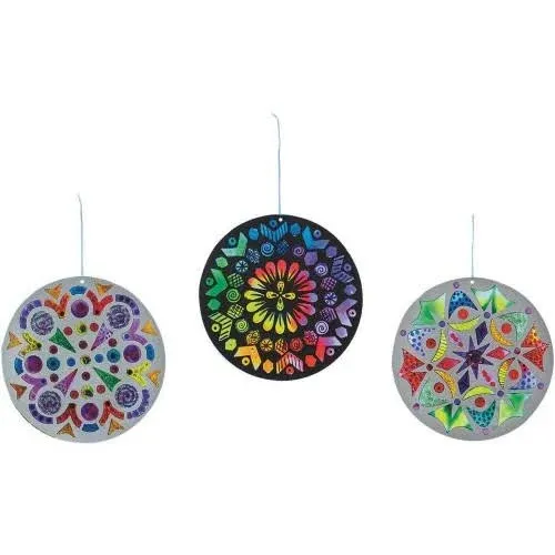 S&amp;S Worldwide Sun Catcher Mandalas, Round (Pack of 24)