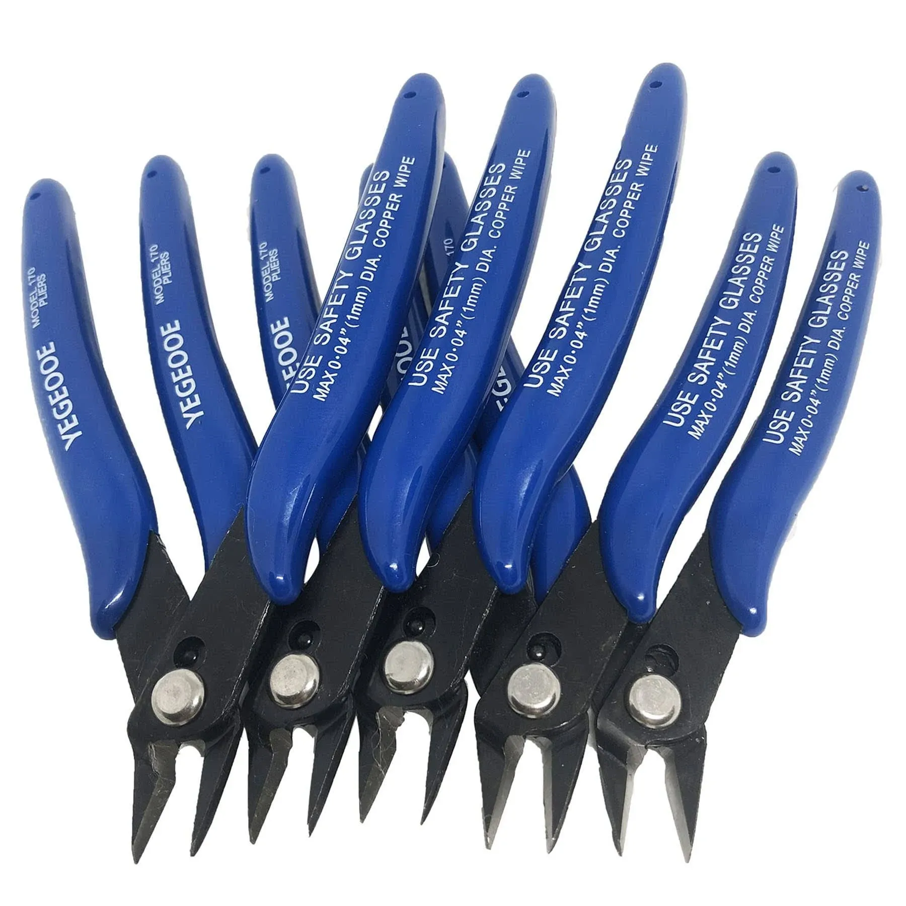 Yegeooe Wire Cutters 5pack 170 Micro Precision Wire Flush Cutters Mini Nippers S