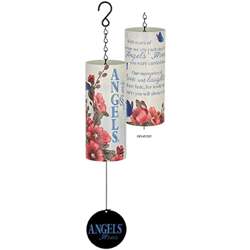 Carson Home Accents 18 in. Cylinder Sonnet-Angels Arms Wind Chime