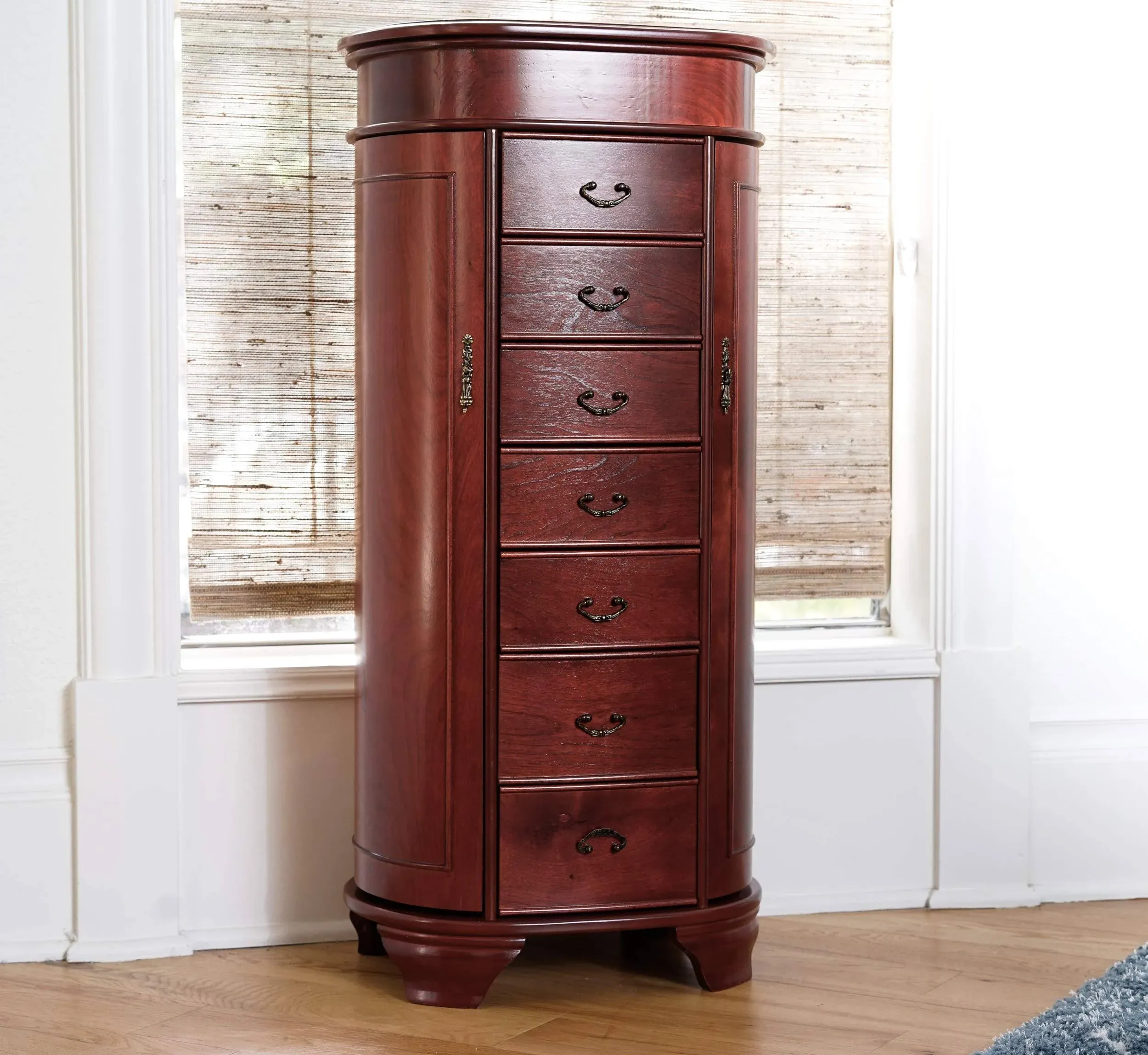 Hives and Honey - Daley Jewelry Armoire - Cherry