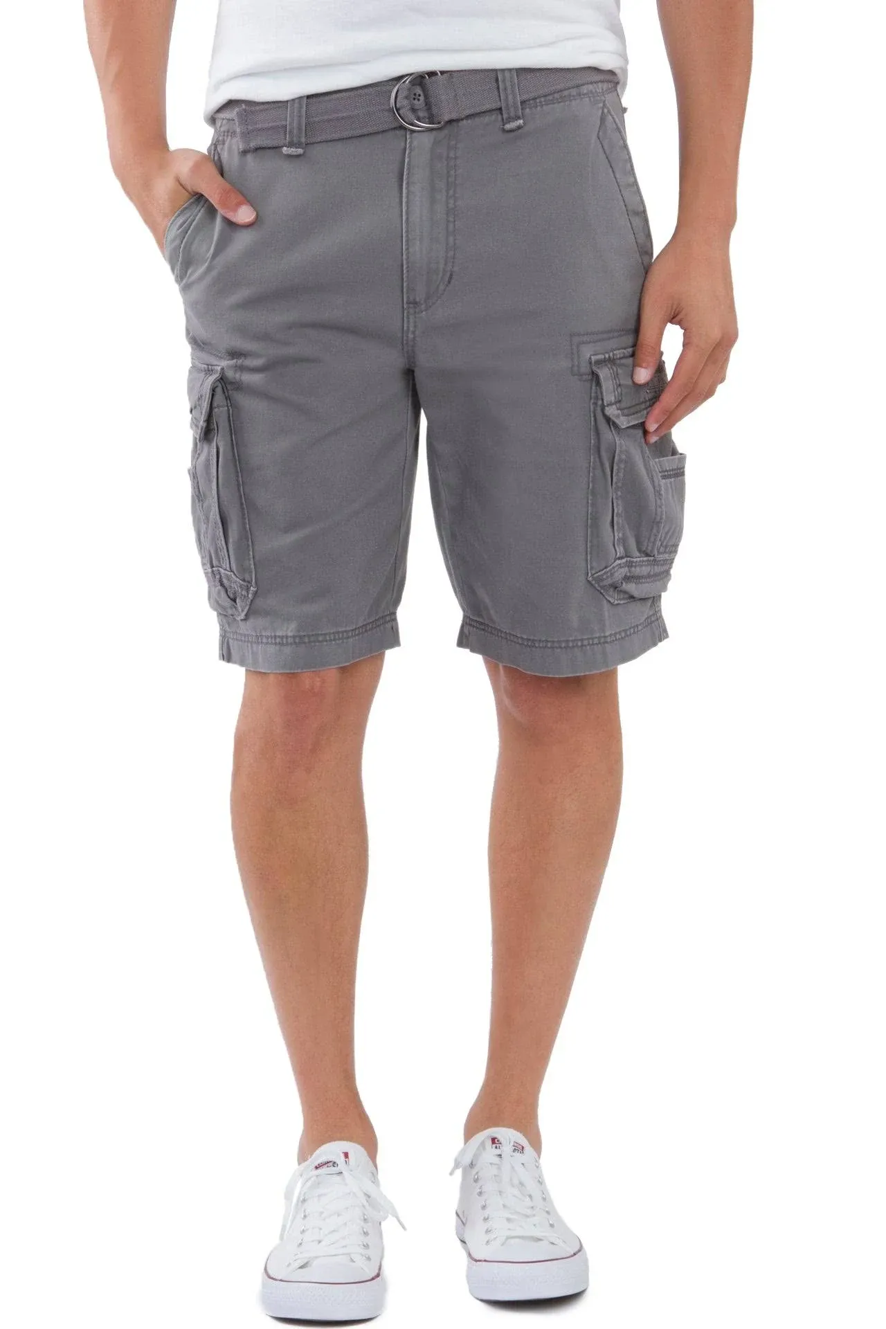 Men's Unionbay Cordova Messenger Belted Cargo Shorts