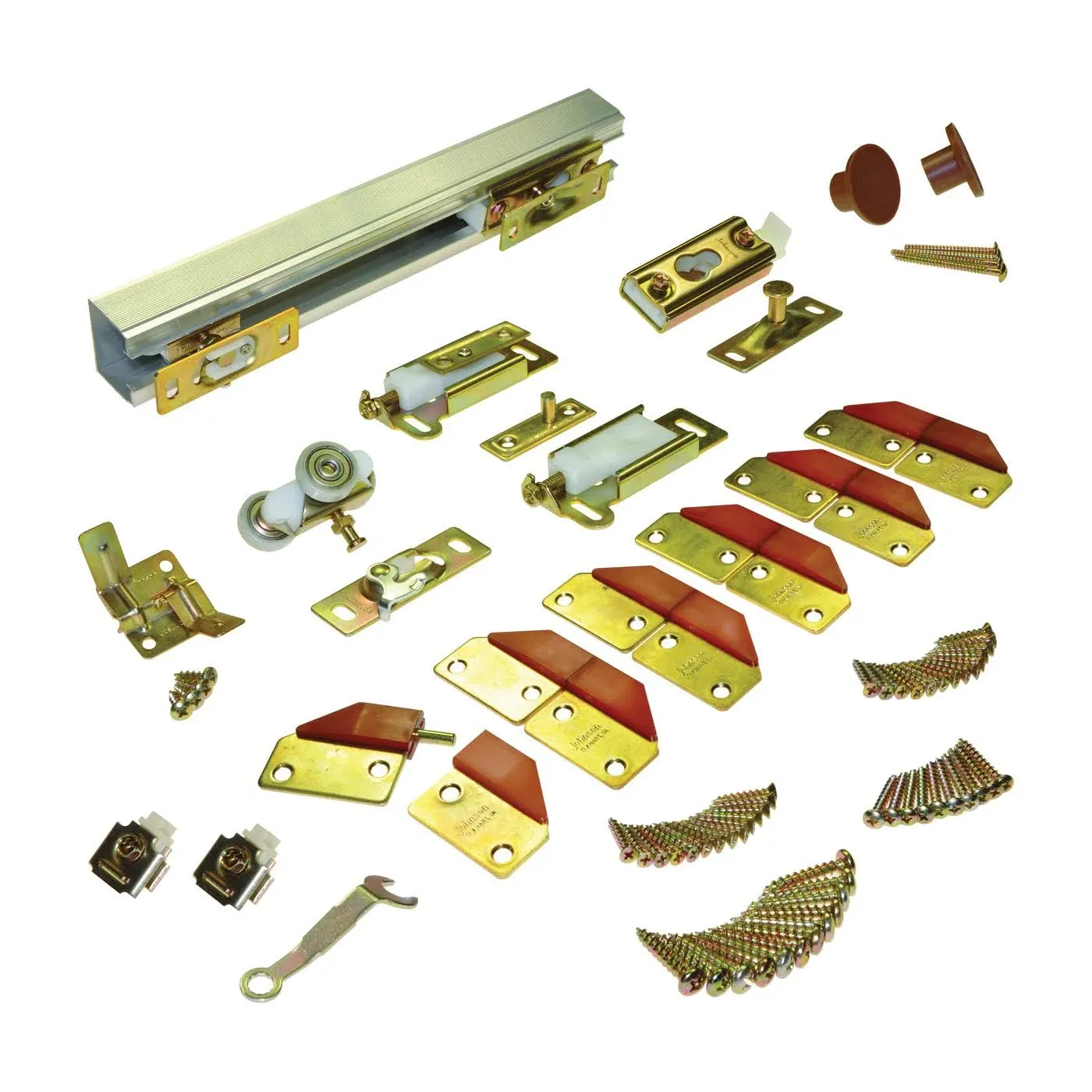 L.E.Johnson 100FD724 Bi-Fold Door Hardware Set, 74" Opening