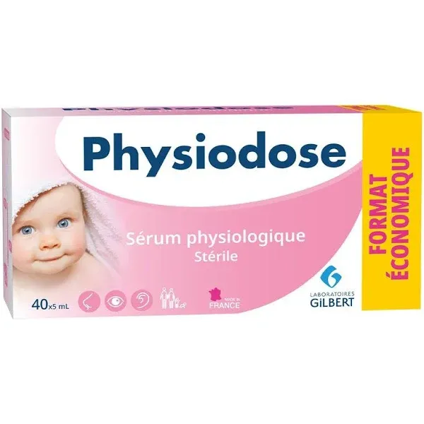 Physiodose Physiological Serum - Box of 40 Single Doses 