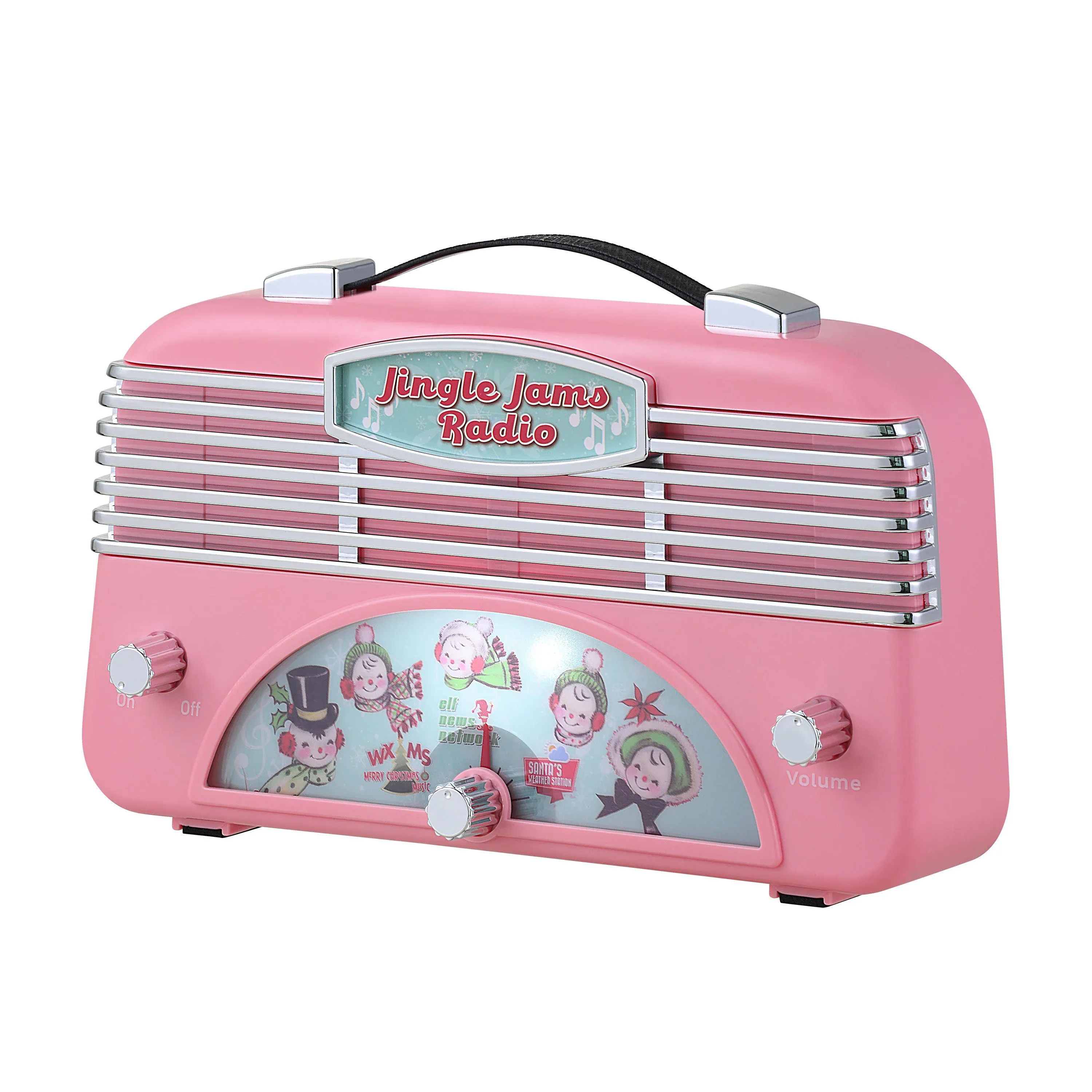 Mr. Christmas 6 Retro Jingle Jams Radio ,Pink