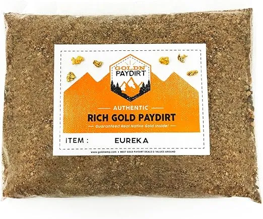 Goldn Gold Paydirt Eureka Panning Pay Dirt Bag – Gold Prospecting Concentrate