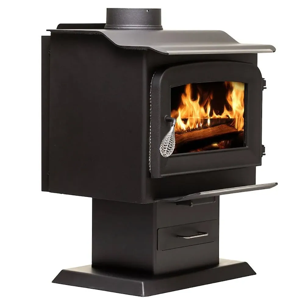 Ashley Hearth AW1120E-P 1200 Sq. Ft. Pedestal Wood Stove