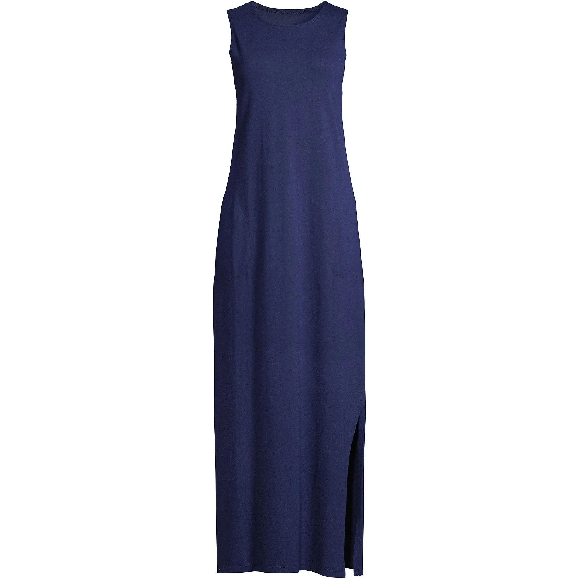 Women's Lands' End High Neck Cover-Up Maxi Dress