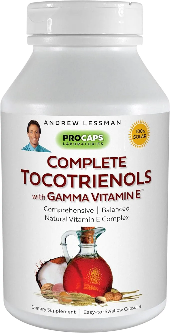 Andrew Lessman Complete Tocotrienols with Gamma Vitamin E Softgels – E