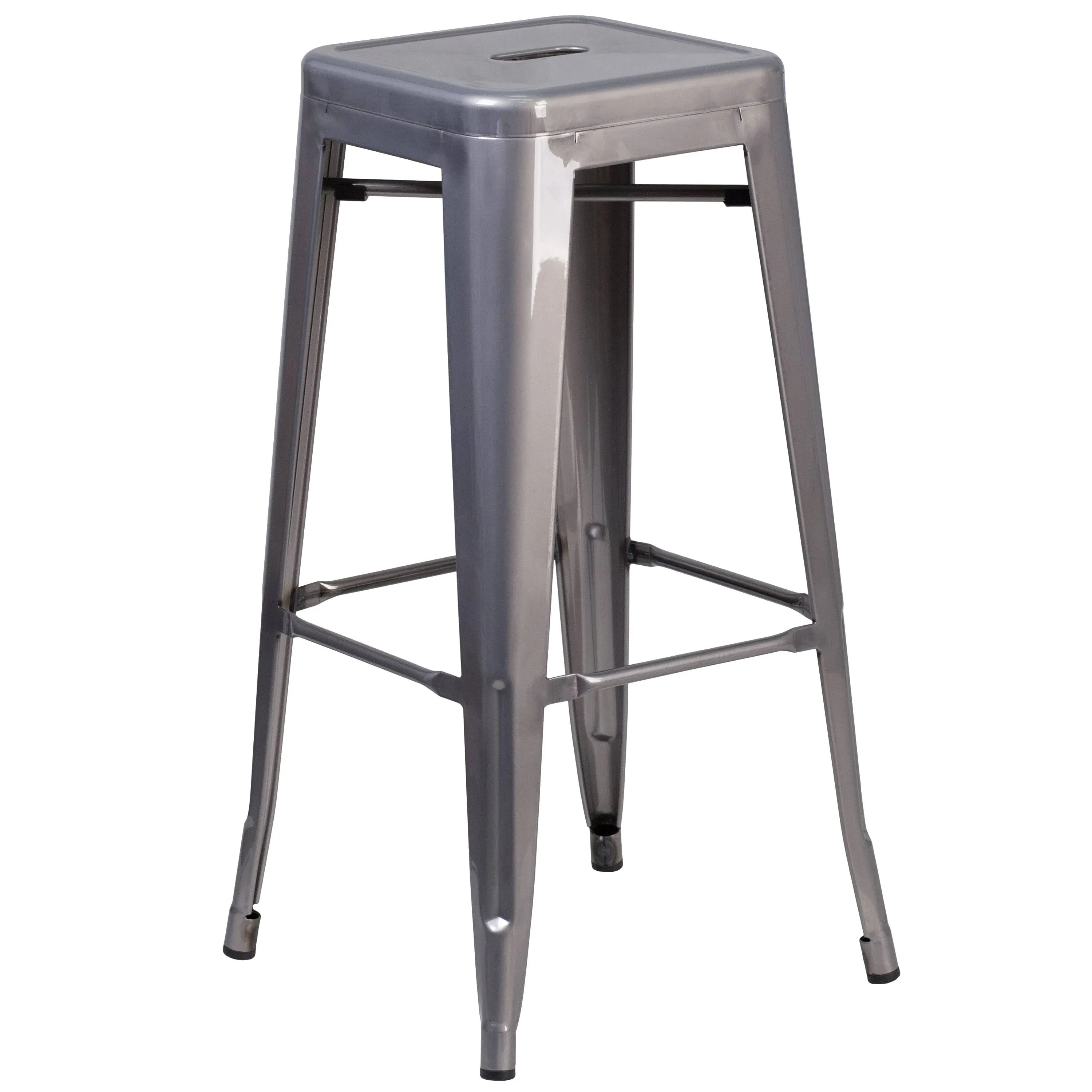 Flash Furniture Commercial Grade 30" High Backless Mint Green Indoor-Outdoor Barstool