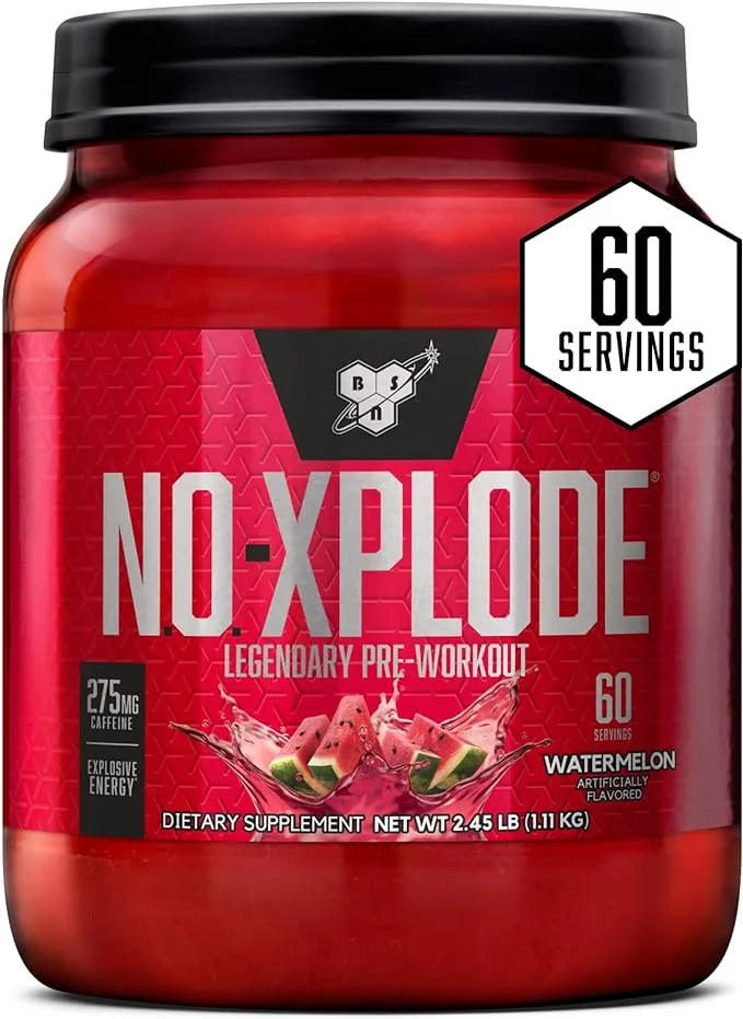 BSN - N.O.-Xplode Pre-Workout Igniter Bonus Size Green Apple 60 Servings - 2.45 lbs.