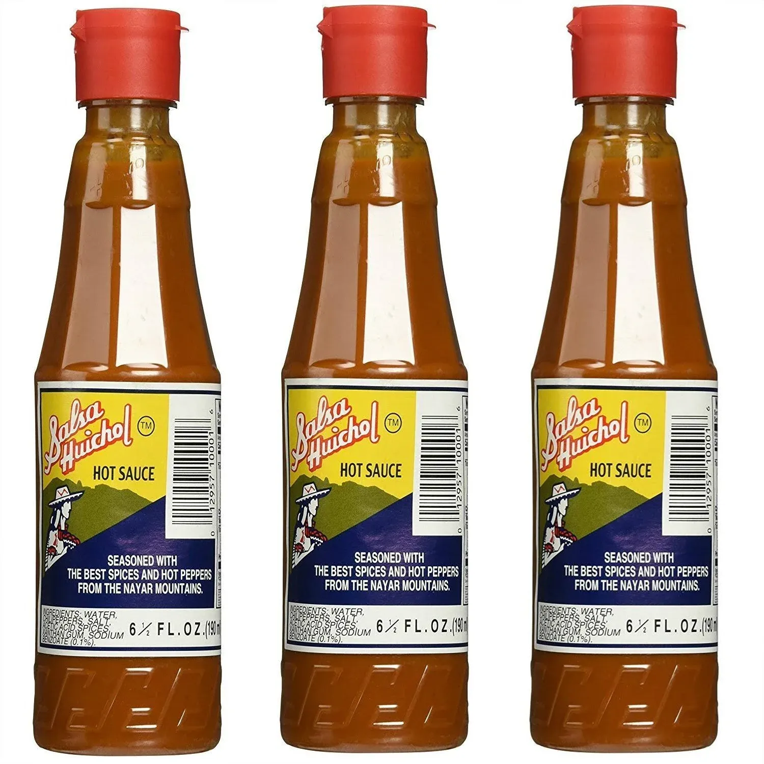 Salsa Huichol Hot Sauce 6.5 oz (pack of 3) - Mexican Sauce