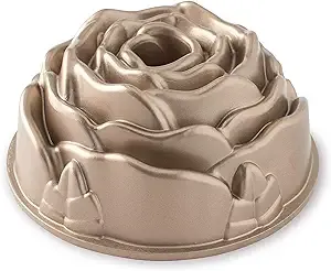 Nordic Ware Platinum Rose Cast Aluminum Bundt Pan, One size, copper