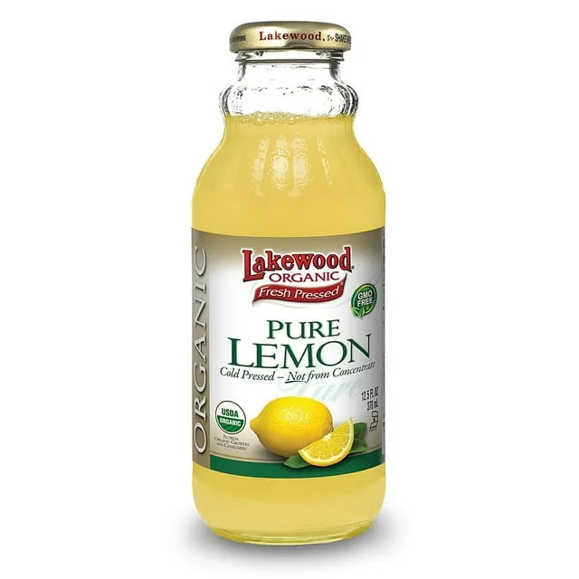 Lakewood Pressed Juice, Organic, Fresh, Pure Lemon - 32 fl oz