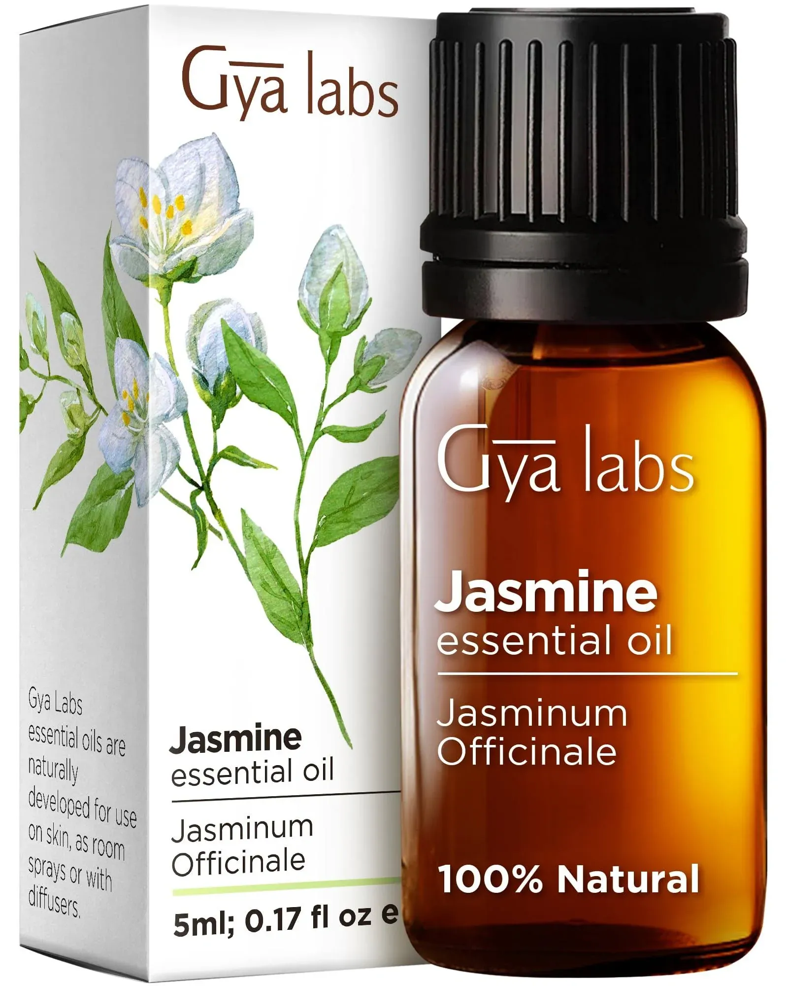 Gya Labs Jasmine Essential Oil for Diffuser - 100% Pure Therapeutic Grade Jasmi