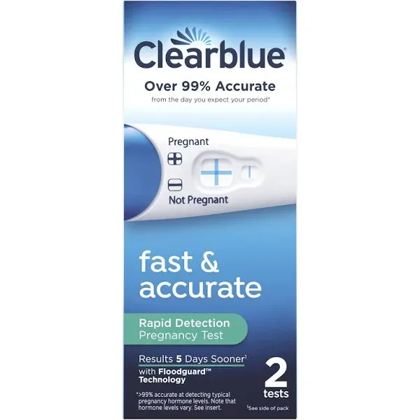 Clearblue Rapid Detection Pregnancy Test - 2 count