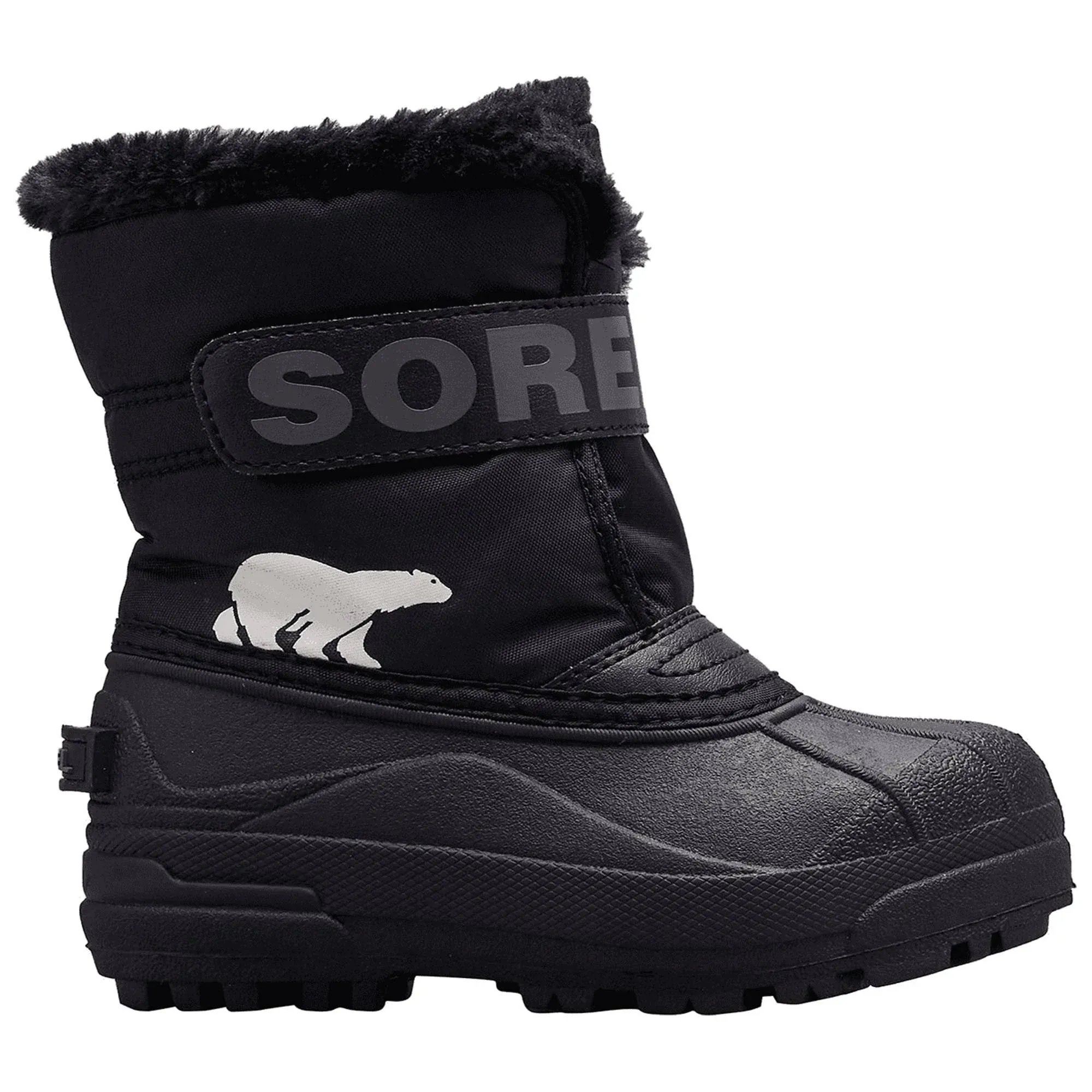 Sorel Snow Commander Kids Boots - Black Charcoal