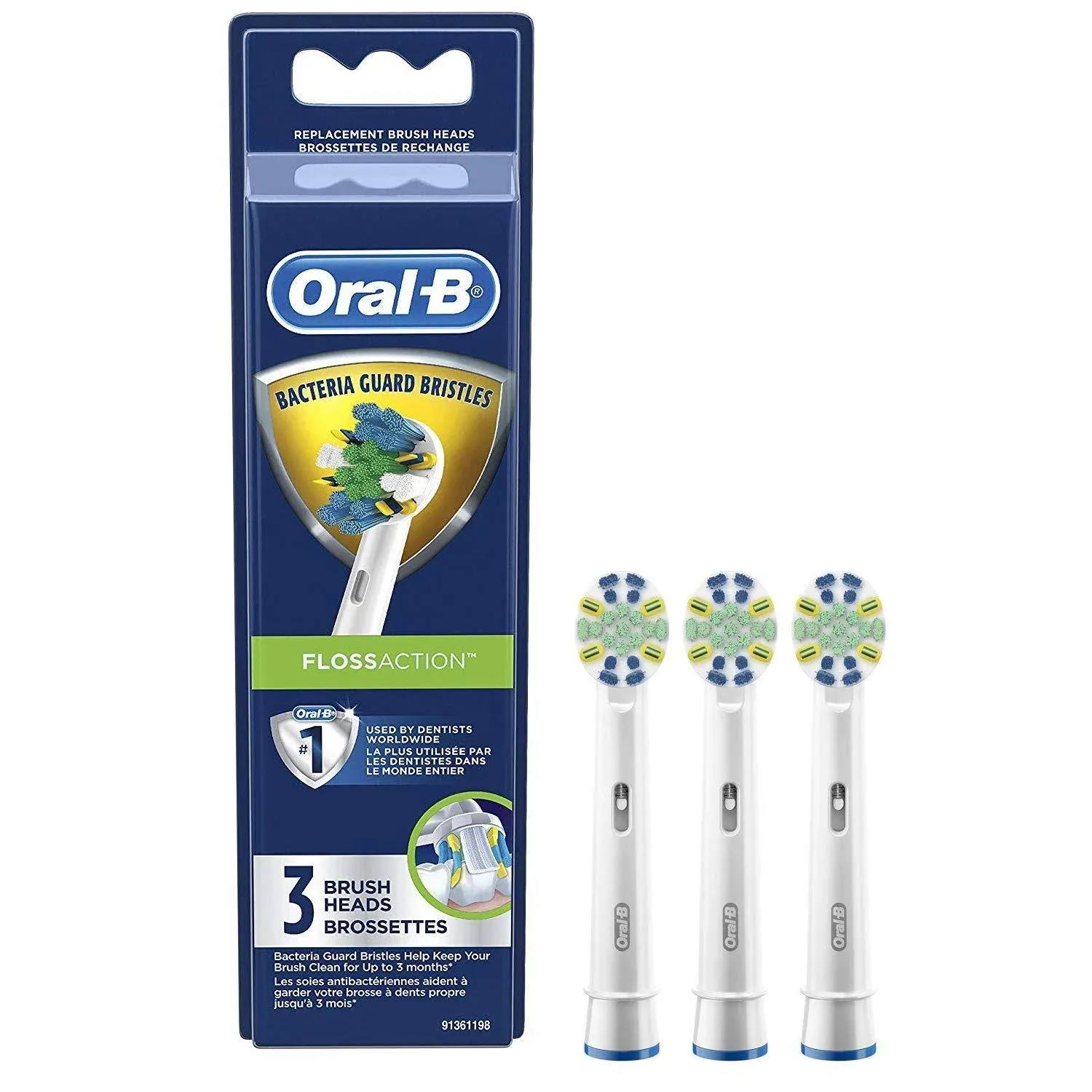 Oral-B FlossAction Electric Toothbrush Replacement Brush Heads