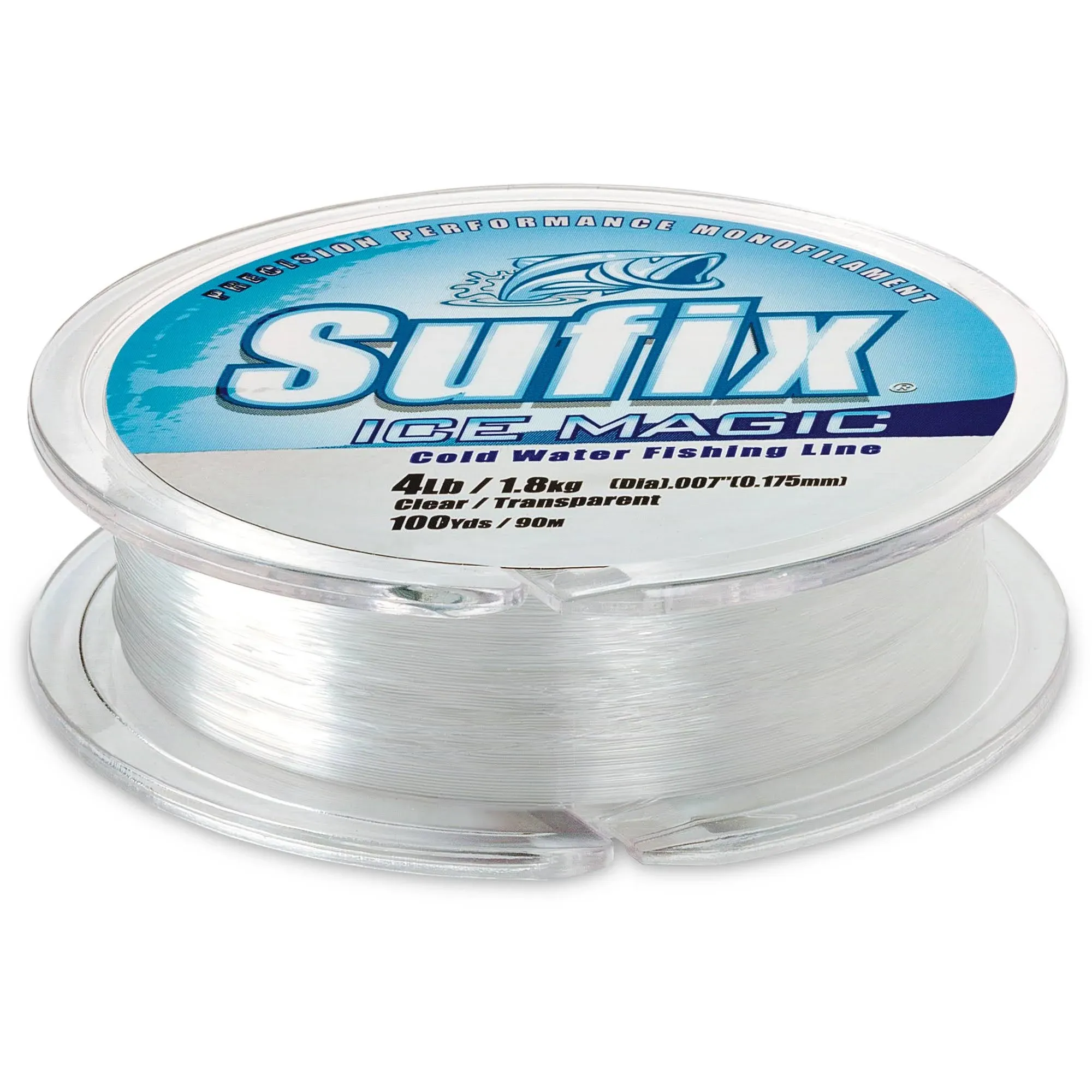 Sufix Ice Magic Fishing Line - Neon Orange 3 lb Test - 100 yards 603-003NO