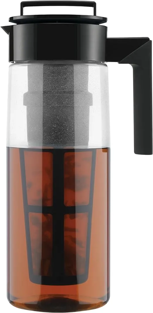 Takeya Iced Tea Maker Made in The USA, BPA Free, 2 qt, Black