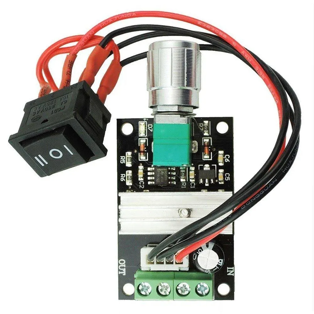 RioRand 6V 12V 24V 28V 3A 80W DC Motor Speed Controller PWM Speed Adjustable ...