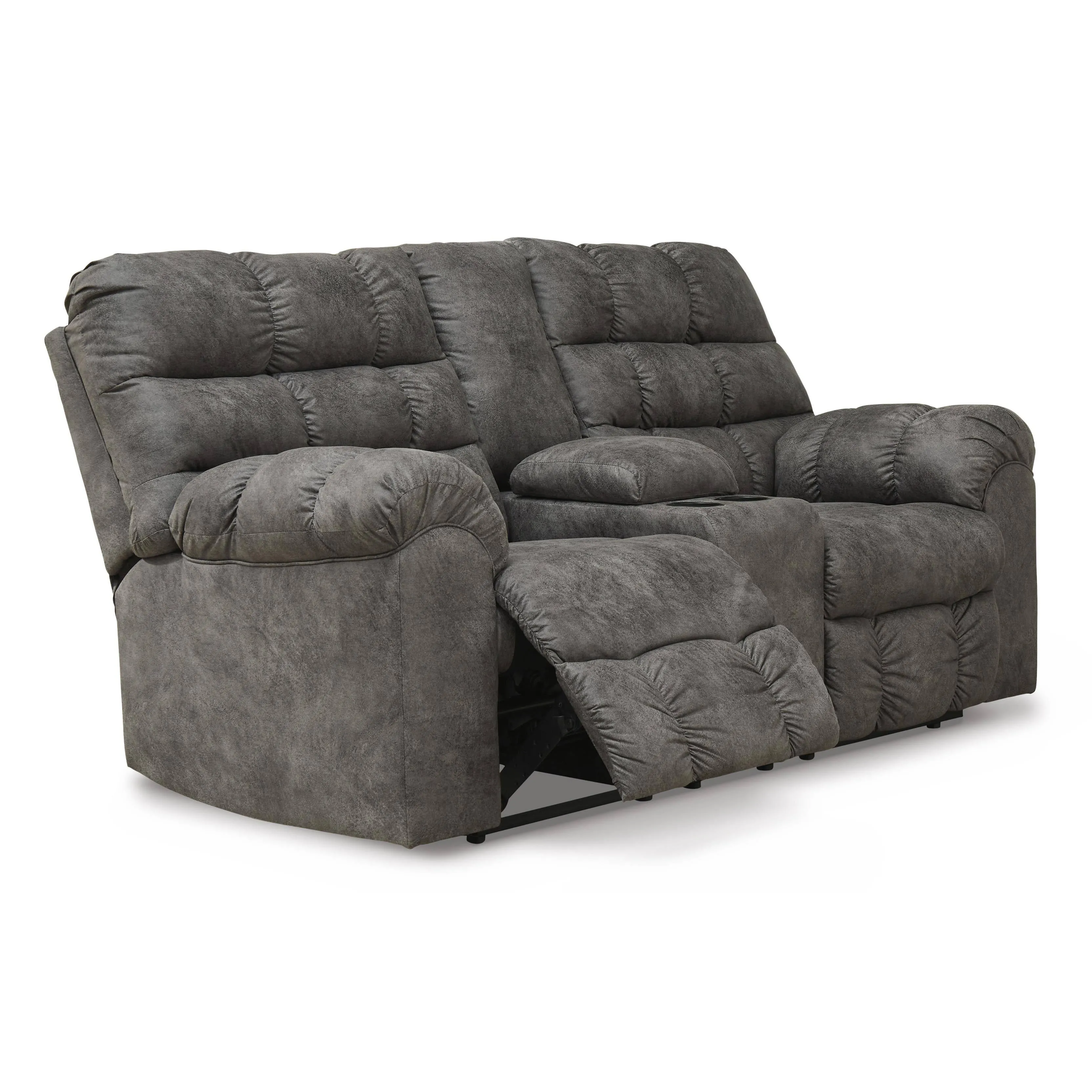 Ashley Derwin Reclining Loveseat with Console