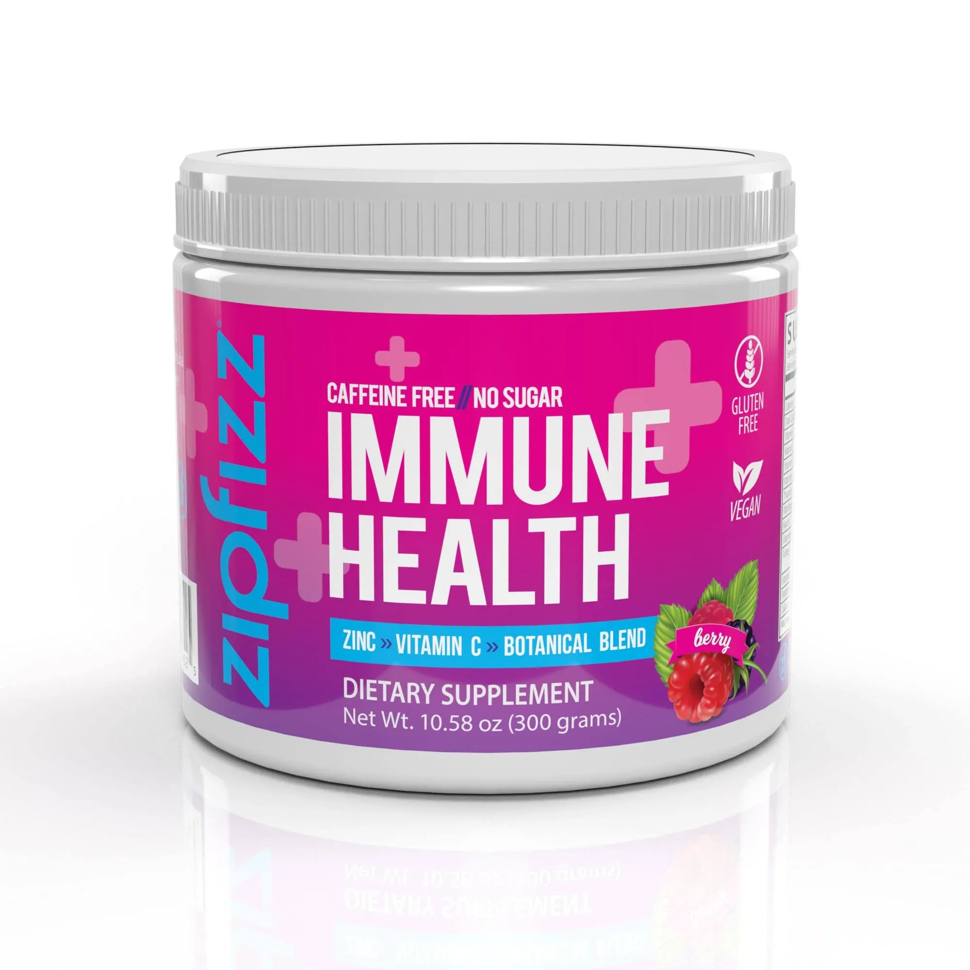 Zipfizz, Immune Health, Caffeine Free, Berry