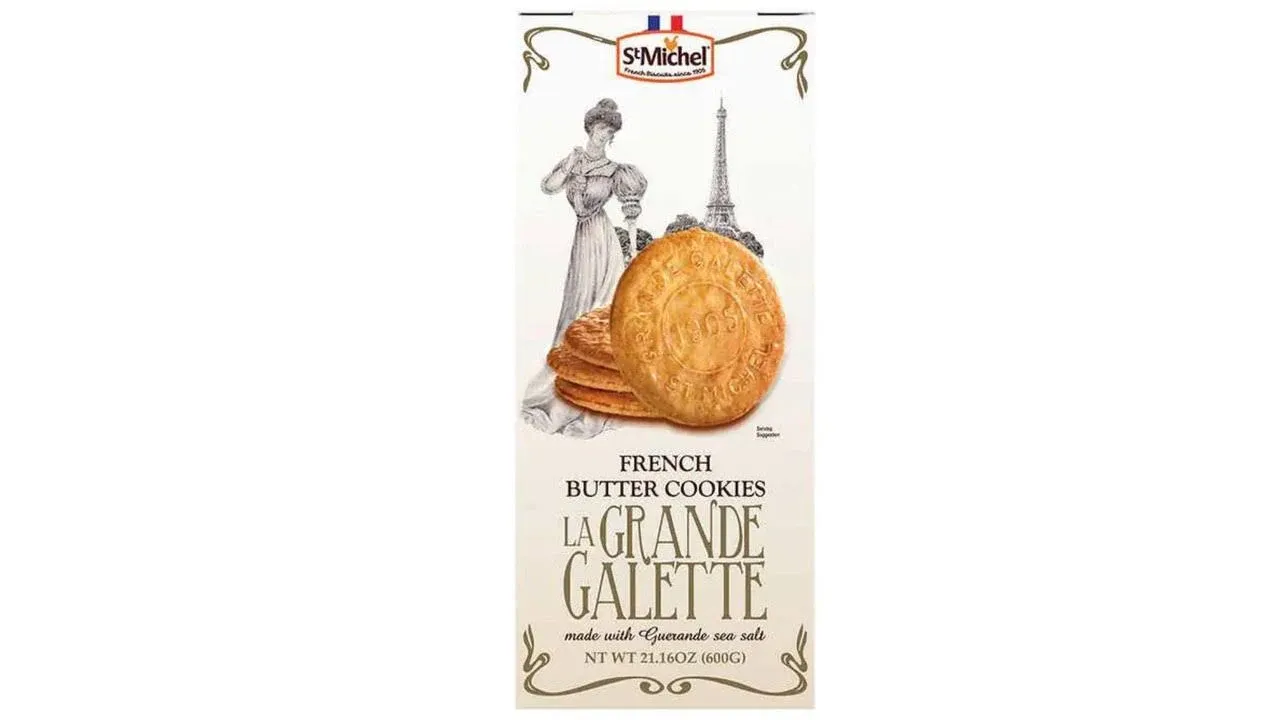 St. Michel La Grande Galette French Butter Cookies, 1.3 Pounds