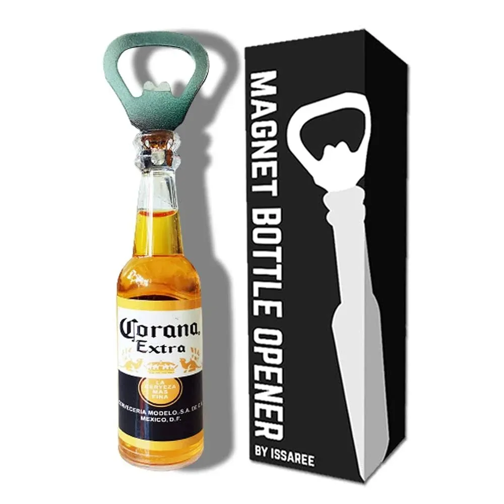 Magnetic Beer Bottle Opener Figure Beer Bottle Bar Refrigerator Decor Unique ...