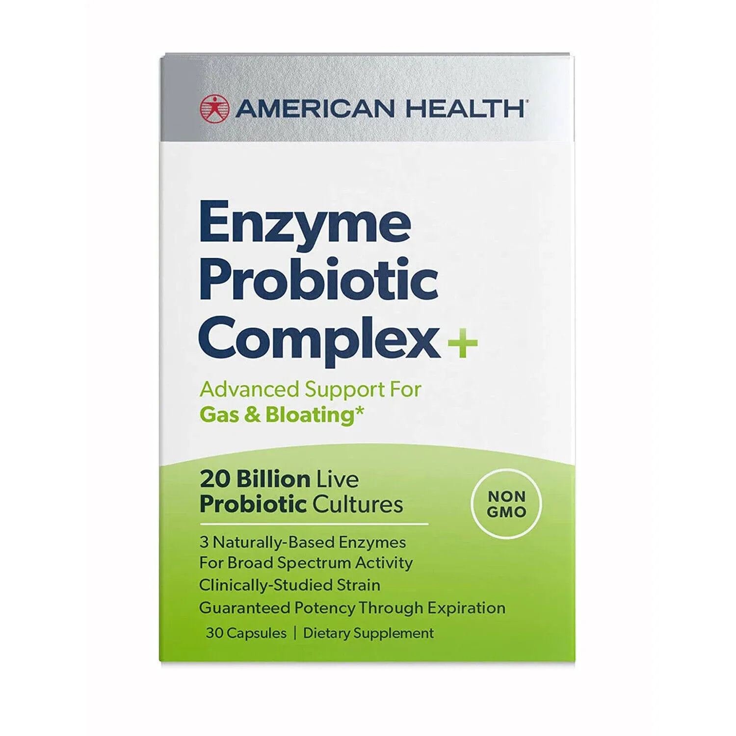 American Health Enzyme Probiotic Complex Plus - 30 Capsules