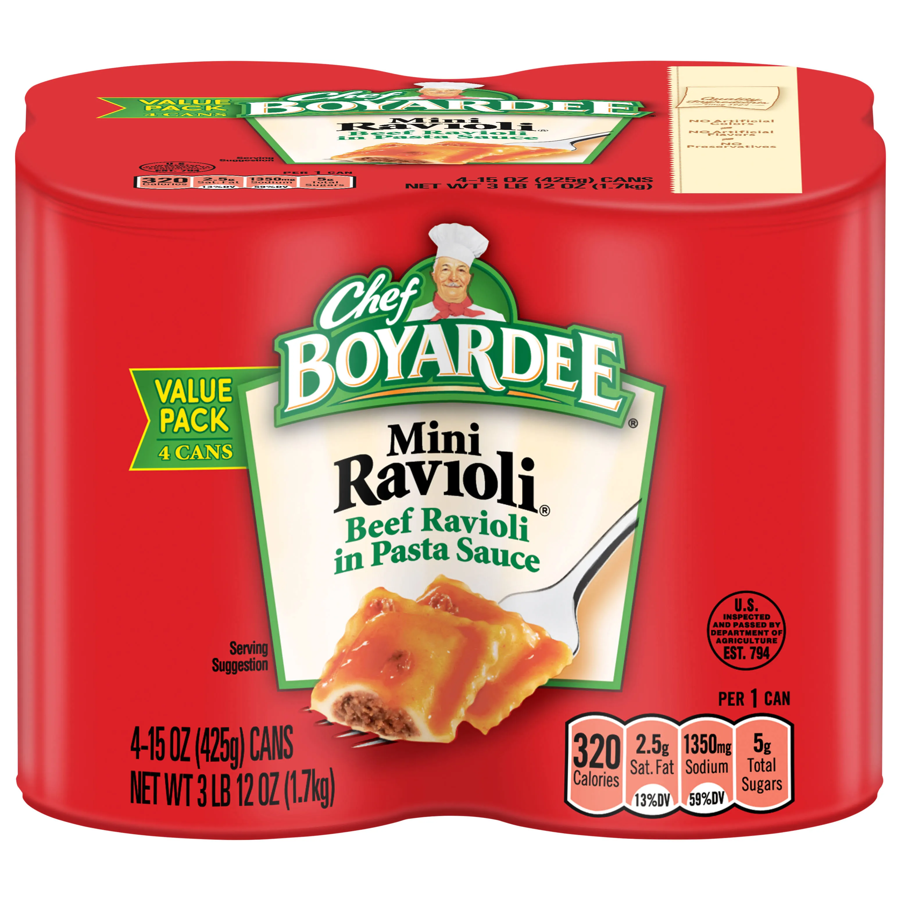 Chef Boyardee Beef Mini Ravioli