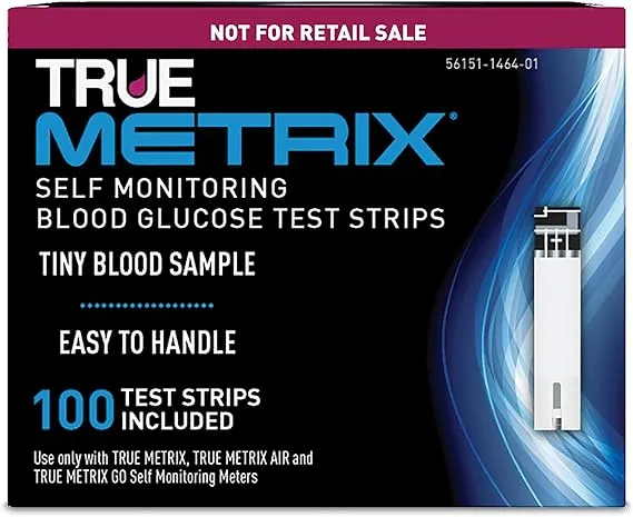 TRUE METRIX Blood Glucose Test Strips NFRS 100ct (100 Test Strips)