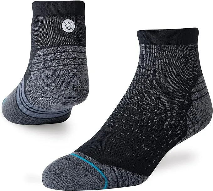 Stance Run Quarter Socks Large / Black