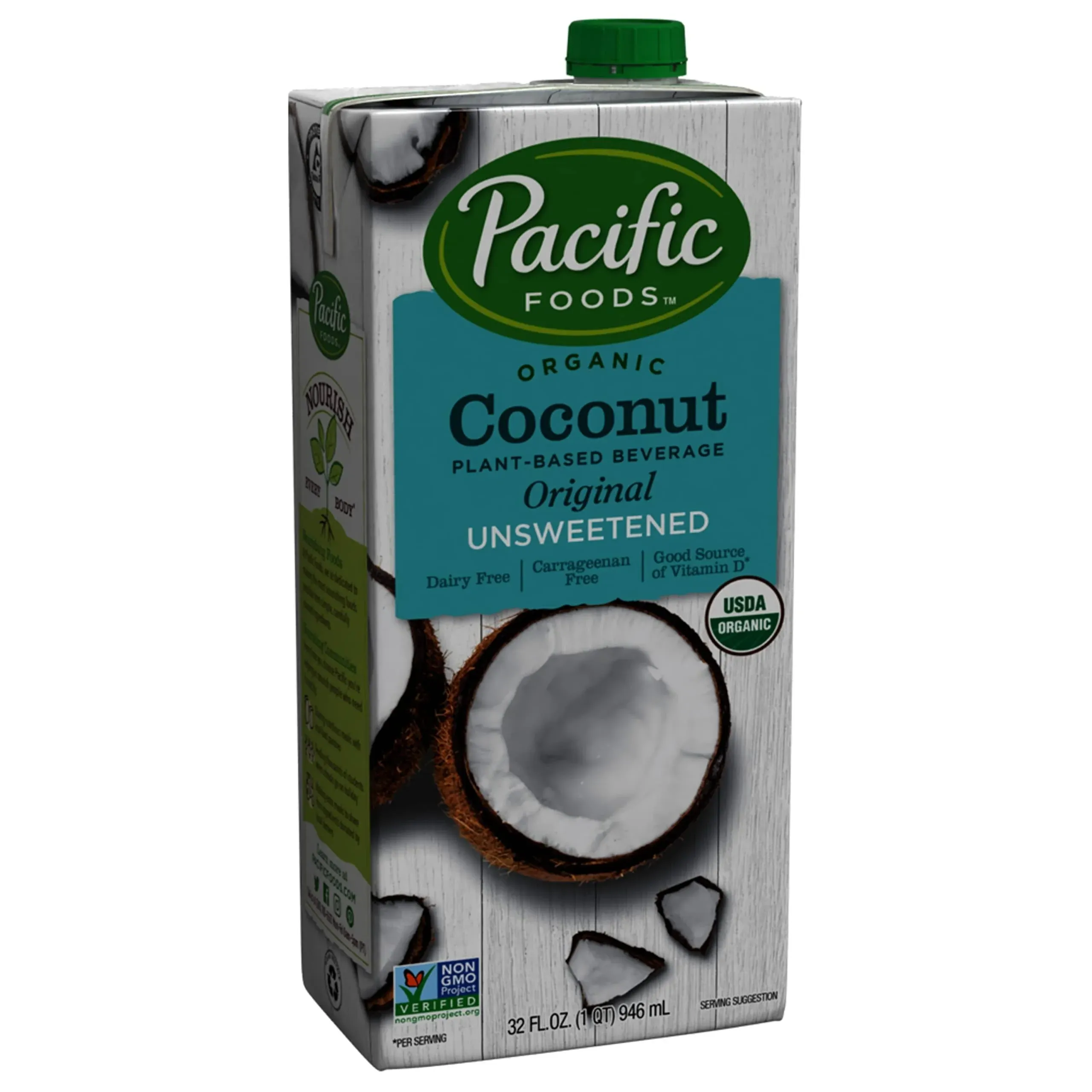 Pacific Organic Coconut Non-Dairy Beverage, Original - 32 fl oz carton