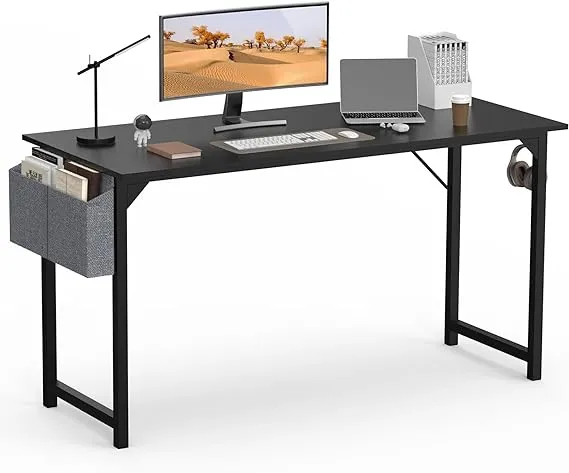 Smug Computer 55 inch Home Office Writing Work Study Small PC Desk Modern Simple ...