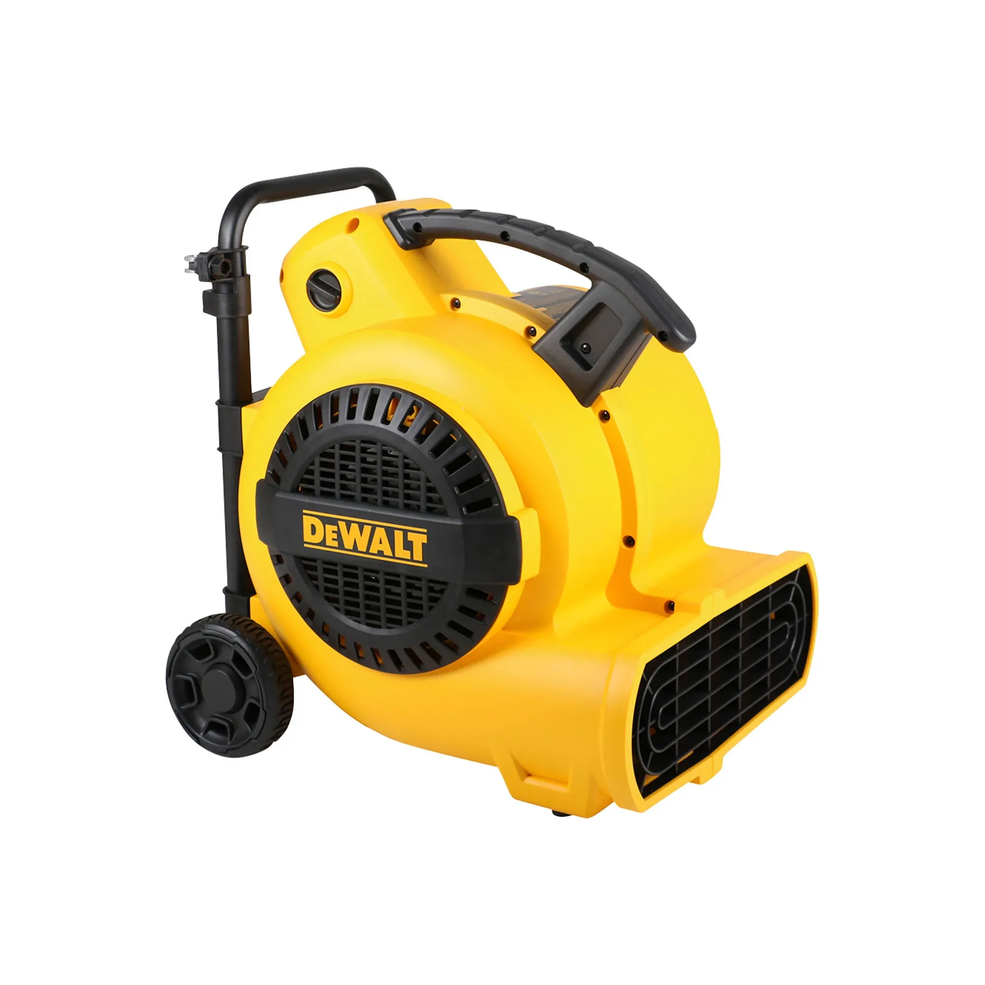 DEWALT 3/4 HP Air Mover, 3 Speed MAX 1800 CFM Floor Fan, Portable Utility Blower Fan, DXAM-2818 Yellow