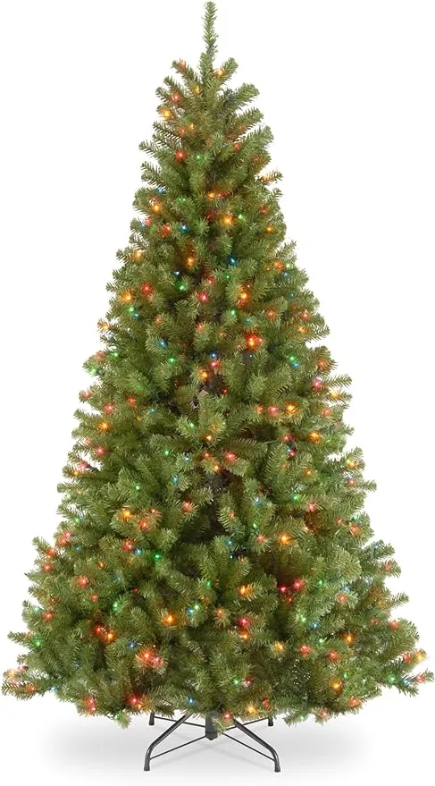 National Tree North Valley Spruce Tree with Multicolor Lights 6.5'