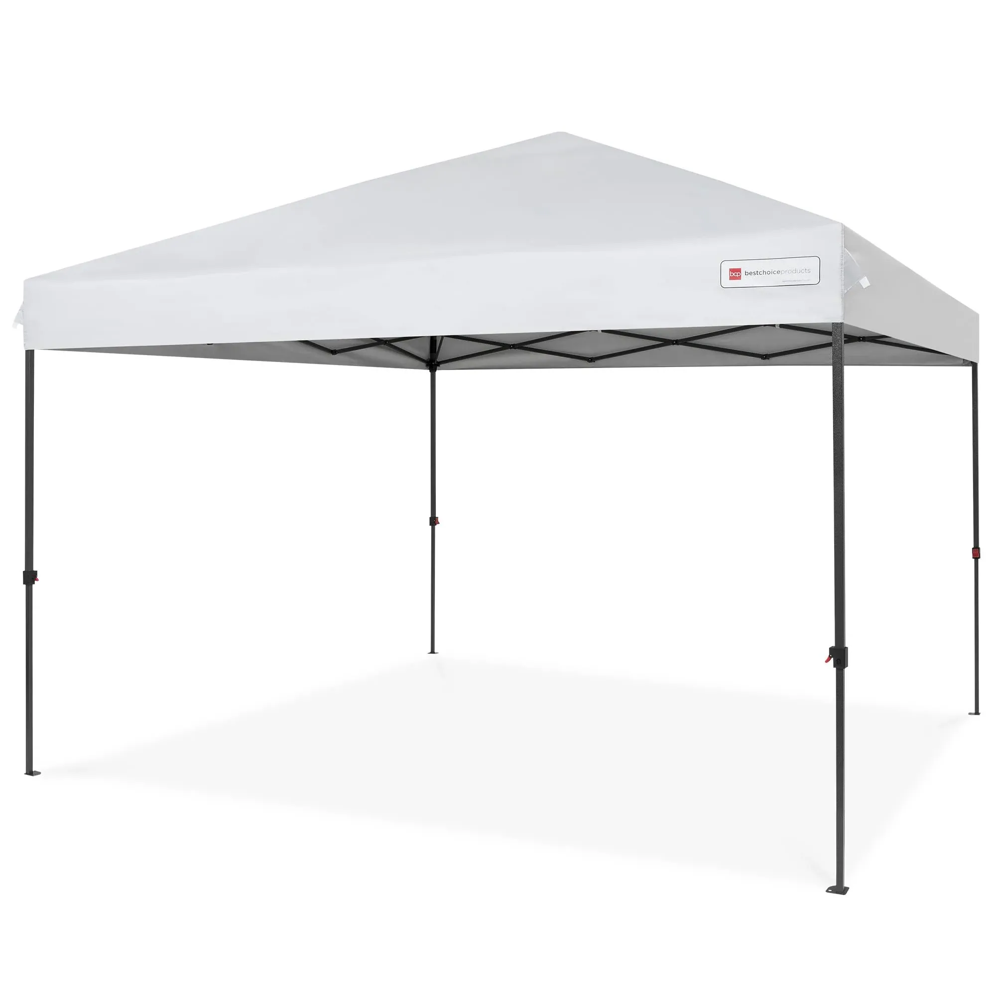 Best Choice Products 10x10ft Easy Setup Pop Up Canopy Instant Portable Tent w/ 1-Button Push, Carry Case - American Flag