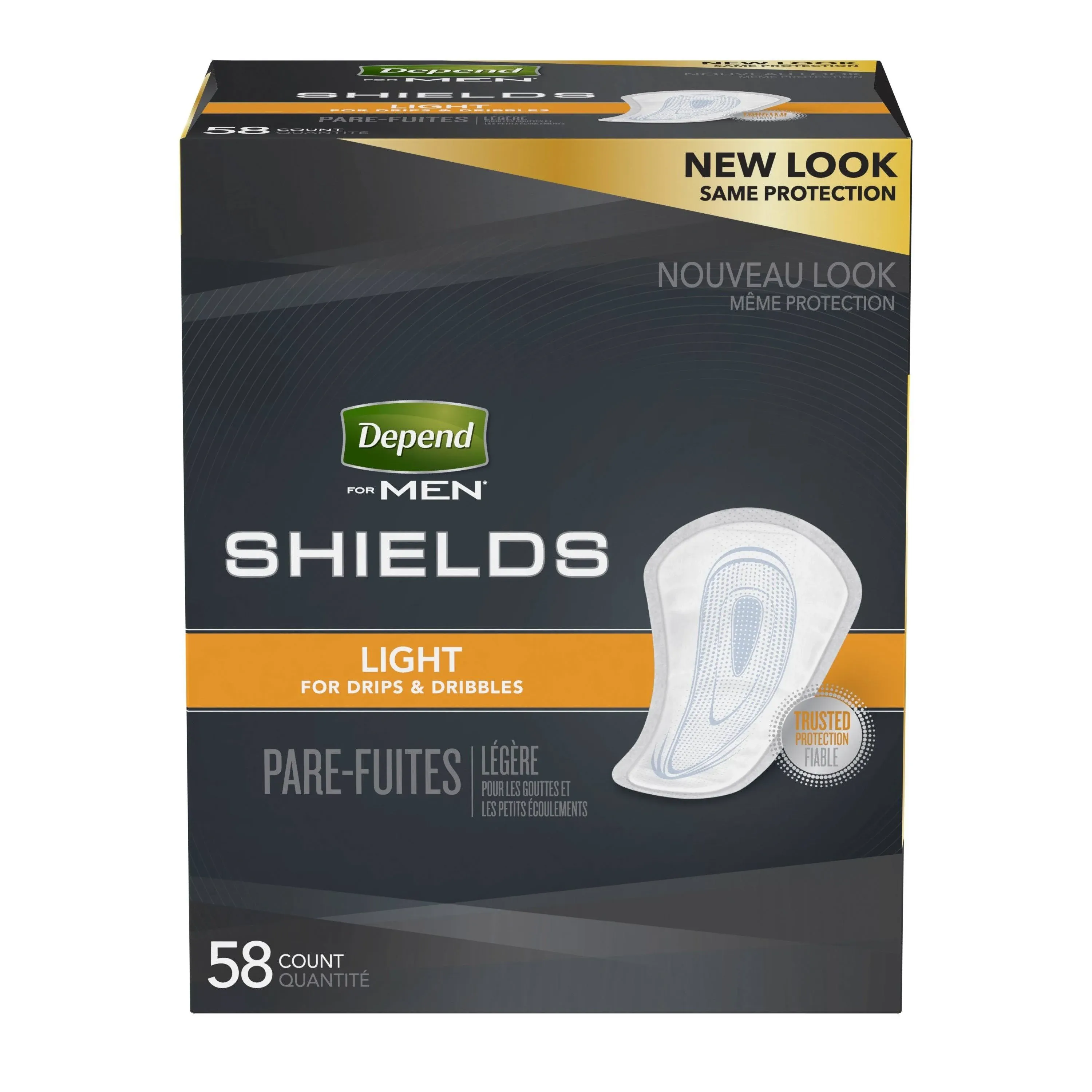 Depend for Men Shields Light Absorbency