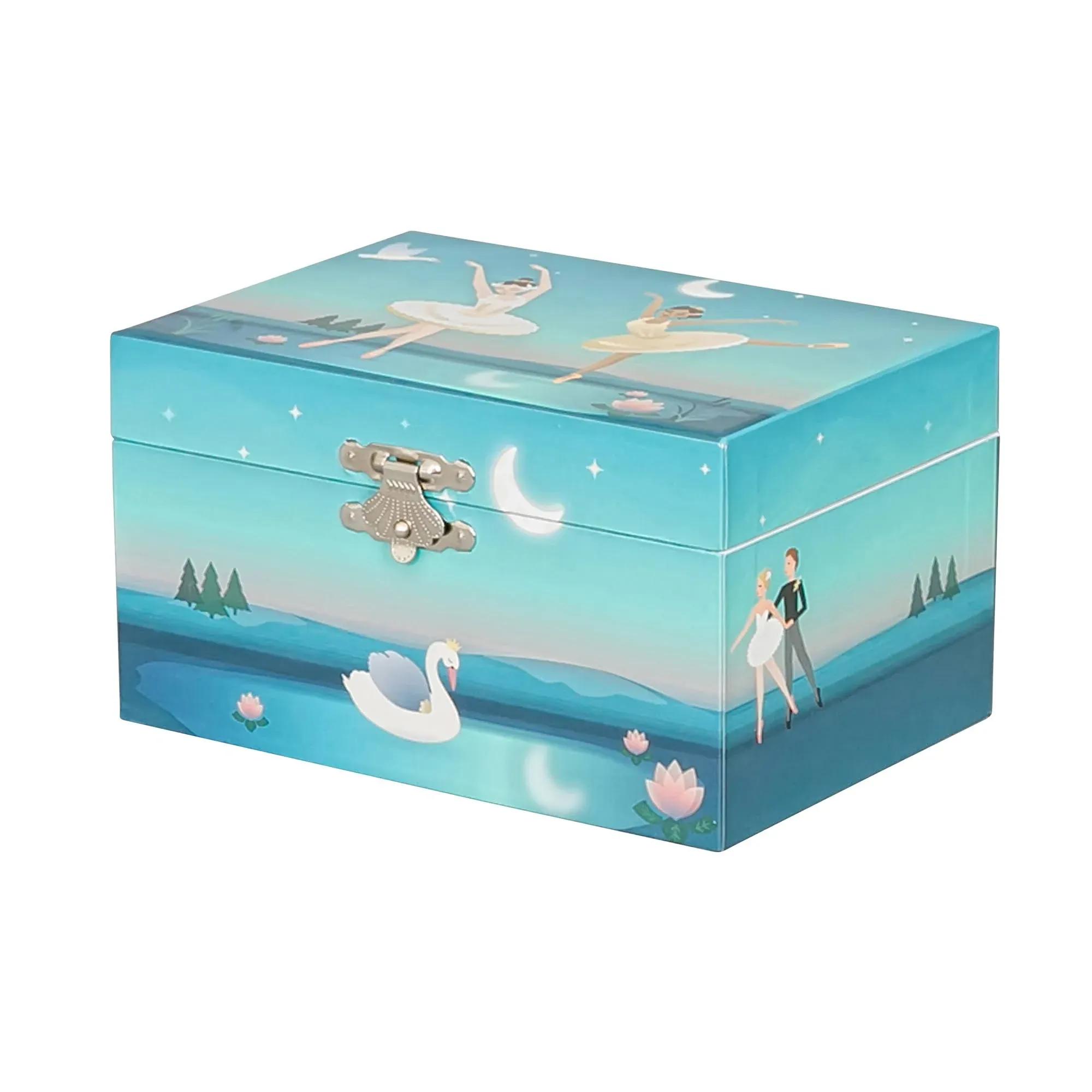 Mele & Co Marlo Girl's Musical Ballerina Jewelry Box, Blue