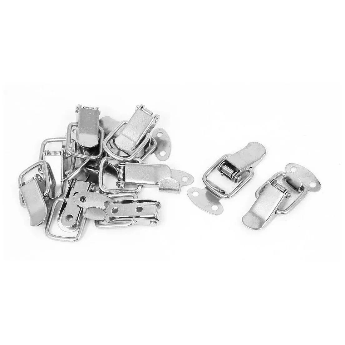 uxcell Drawer Toolbox Metal Spring Loaded Toggle Draw Latch Catch Hasp 10pcs,