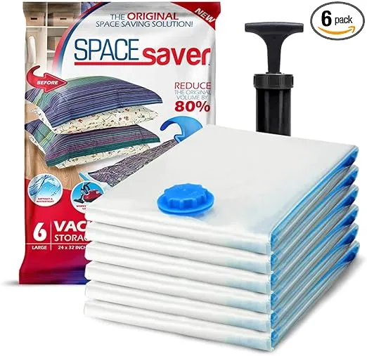 Spacesaver Vacuum Storage Bags 80% Storage Space