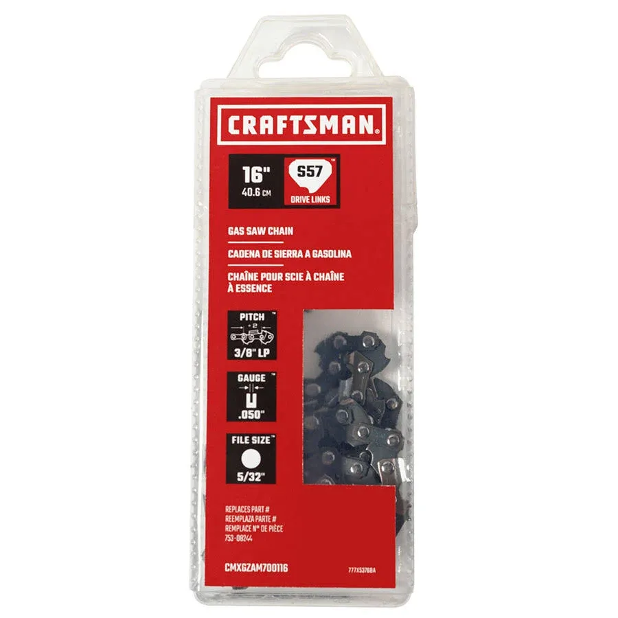 Craftsman 16-in Replacement Chainsaw Chain | CMXGZAM700116