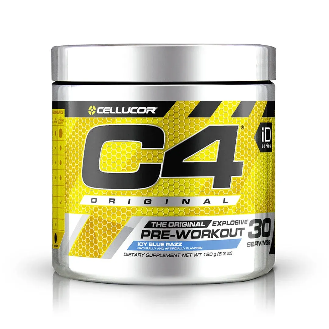 Cellucor C4 Original Pre Workout Powder Fruit Punch | Vitamin C for Immune Support | Sugar Free Preworkout Energy for Men & Women | 150mg Caffeine + Beta Alanine + Creatine | 30 Servings