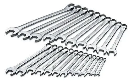 SK 86225 23 Piece 12-Point SuperKrome Combination Wrench Set